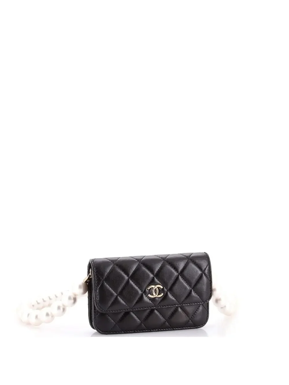 Chanel Pearl Strap Clutch With Chain #281064C22B